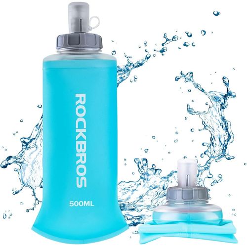 Shiba-Soft Flask Course 500ml Souple, Gourde Souple Pliable 17oz, Bouteille D¿Eau Souple Avec Valve Pour Sac D¿Hydratation Unisexe[3