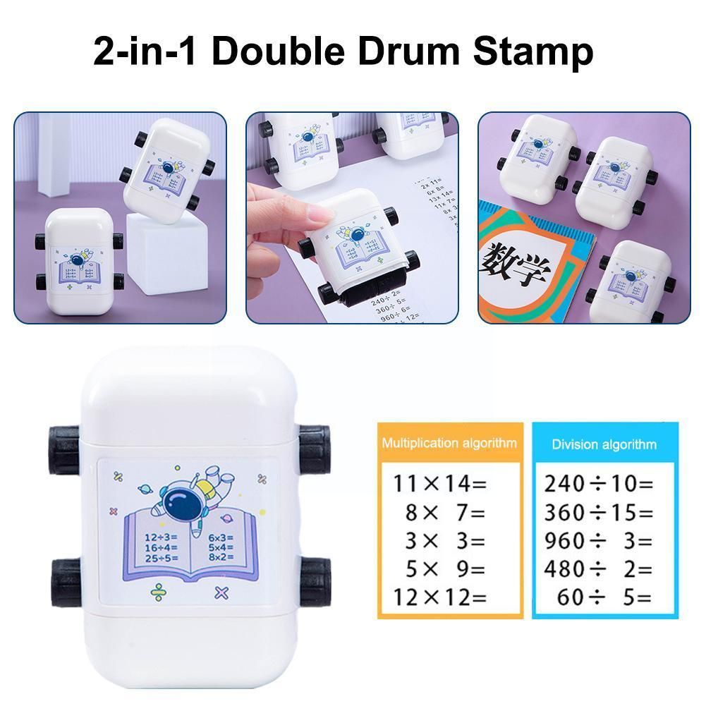 Roue De Tampon 2 En 1, Division De Multiplication, Style Rou...