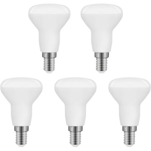Huag-Ampoule Led R50 E14 5w, R50 Led E14 Réflecteur Équivalent Ampoule Incandescente E14 40w, Blanc Chaud 2700k 475lm, Non Dimmable, Lot De 5