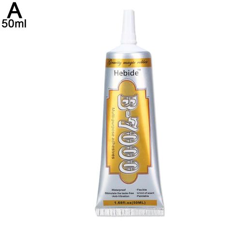 Colle B7000 pour Textile et plastique, 50/100ml, pour matériel, diamant, précision, bijoux, applicateur de pointe, DIY bricolage, L8X4