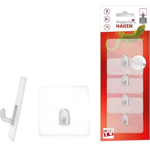 HUAG-Petit crochet adhésif original autocollant extra fort transparent porte-torchons crochet de fenêtre sans perçage porte-serviettes crochet de suspension mural pour salle de bain