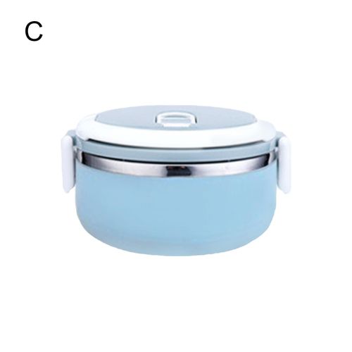 Boîte À Lunch Portable Avec Couvercle Rond, Acier Inoxydable, Étanche, Plusieurs Aliments Isolés, Poignée Thermique Snap, Lun C7wiches, 700ml, Nouveau