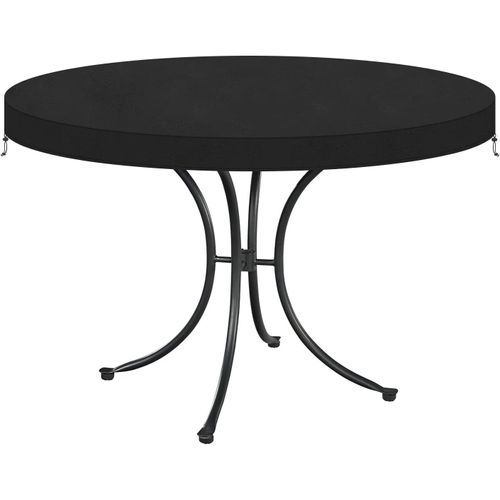 Huag-Housse Table Jardin Housse Plateau De Table Jardin Housse Protection Table Basse De Jardin Exterieur Housse Protection Salon De Jardin Exterieur Imperméable Résistant À La Poussière Ø122x10cm
