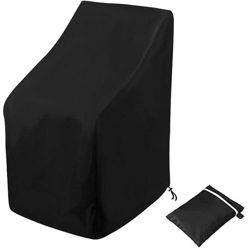 HUAG-Housse de protection pour chaises de jardin empilables - Résistante à l'hiver - Résistante aux UV - 64 x 64 x 70/120 cm