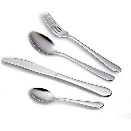 Shiba-16 Pièces Couverts Couverts Sets Dîner Couteau Fourchette Cuillère 4-Piece Place Setting De Service Pour 4 Personnes En Acie[4