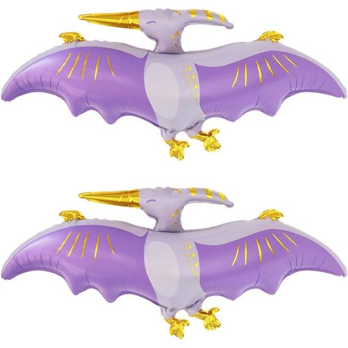 2 Pièces Ballons De Dinosaures De Dessins Animés, Ballons De Fête Pour Enfants, Ballons De Décoration De Fête, Ballons De Jouets Pour Enfants, Ballons De Film En Aluminium Créatif.[H859]
