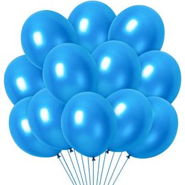 100 Ballon Bleu, Ballons Danniversaire Gonflable, Happy Birthday Ballon, Ballon Baudruche Latex 30Cm Pour Mariage, Shower De Bébé, Naissance, Décorations De Fête[H750]