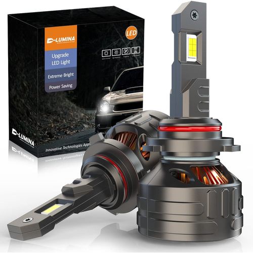 Ampoule 9012/Hir2 Led Future Série,120w 30000lm,Kit Led Haute Lumens,Blanc Froid 6500k,Étanche Ip68 Et Système De Refroidissement Avancé,Remplacement De Mise À Niveau Halogène,Lot [Den5283013]