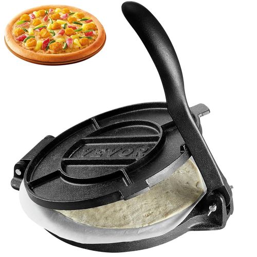 Presse À Tortillas En Fonte Résistant 25 Cm Appareil Chapati Manuel Presse À Burrito Avec 100 Feuilles De Papiers Supplémentaires Parfaite Pour Faire Les Crêpes Les Tartes Les Roti[Min5281205]