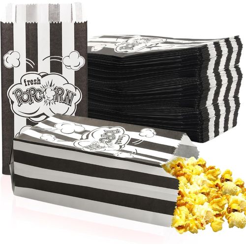 200 Pcs Petites Boite Pop Corn, Sachet Pop Corn, Sac À Pop Corn En Matériau Résistant À L'Huile Pour Machines À Pop Corn, Boîte À Pop Corn Classique Pour Party, Carnival, Cinéma (N[MIN5280729]