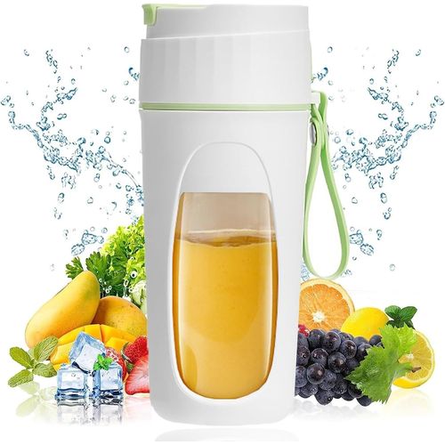 Mixeur Portable, Blender Smoothie De 500 Ml, Mini Mixeur, Usb Mixeur Jus De Fruit, Machine A Smoothie Avec 8 Lames En Acier Inoxydable, Petit Appareil À Smoothie Pour Les Voyages, [MIN5280926]