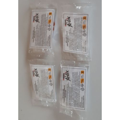 Lot De 4 Culbutos En Plastique Recyclable - Jouet Pour Chat Felix De Purina - 2 Couleur Beige Clair + 2 Couleur Marron Clair- Sous Cellophane