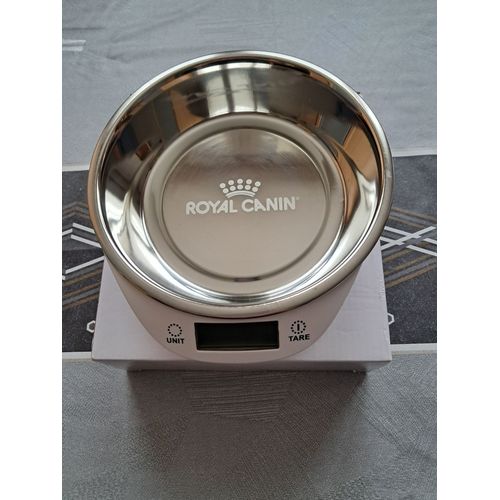 Balance Pour Peser Les Croquettes Avec Bol Royal Canin.