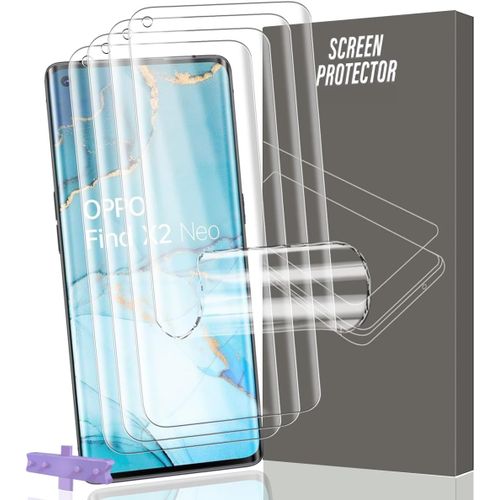 4 Pièces Protection D'écran Pour Oppo Find X2 Neo, Protection Film Tpu Flexible, Hd Clair Doux Transparent Film De Protection D'écran[Compatible8986]