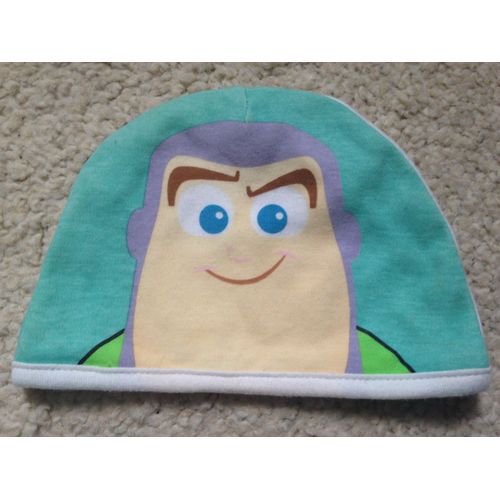 Bonnet De Naissance Bébé Garçon Disney Buzz L&#39éclair Taille 0/3 Mois Idée Cadeau