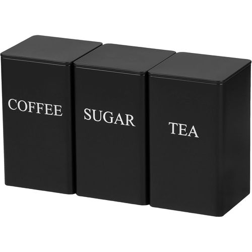 Lot De 3 Boîtes À Café, Thé Et Sucre, 1 000 Ml, Style Vintage, En Métal, Avec Couvercles Hermétiques, Pour La Conservation Des Aliments, Pour Comptoir De Cuisine, Décoration De Style Campagnard