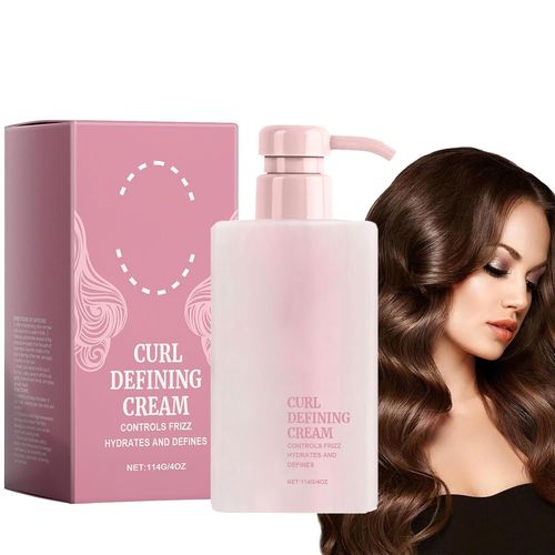 Crème Définissante Pour Cheveux Bouclés, Hair Halo, 2 Pièces, Anti-Frisottis, Hydratante Et Lissante Pour Cheveux Bouclés Et Ondulés (Taille Unique, 1 Pièce) 