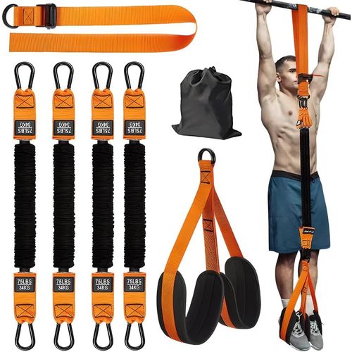 Bandes De Traction Robustes, Ensemble De Bandes D'assistance, Bandes De Résistance Pour Barre De Traction, Bandes D'exercice Réglables Pour Femmes Et Hommes, Renforcement Musculaire Du Haut Du Co