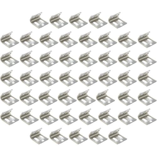 50pcs Clips À Ressort De Meubles De Rembourrage 5 Trous Stay Wire Zig Zag Ressorts Pinces Pour Chaise Canapé Meubles Matériel De Remplacement Accessoires De Réparation[Jia5285413]