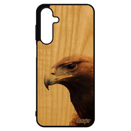 Coque Pour Samsung A16 4g 5g Bois Silicone Aigle De Protection Rapace Animaux Oiseau Marron Caoutchouc Animal Etui 4g Dessin Royal Pour Galaxy