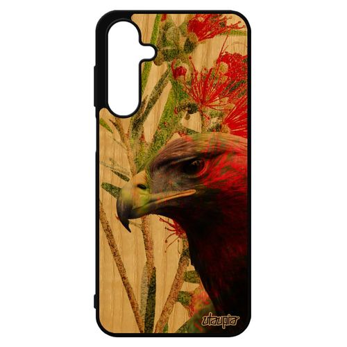 Coque Aigle Pour Samsung A16 4g 5g Bois Silicone Animaux Rapace Telephone Oiseau Fleurs Royal Portable Caoutchouc Peinture Bumper Pour Galaxy
