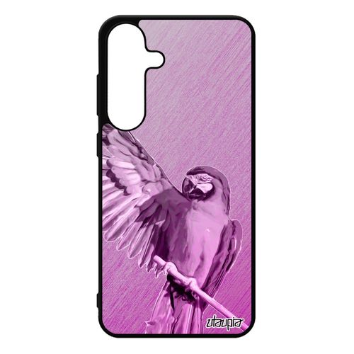 Coque Pour Galaxy S25+ Plus Silicone Perroquet Design Portable Tropical Pas Cher Mobile Effet Perruche Texture Telephone De Pour Samsung
