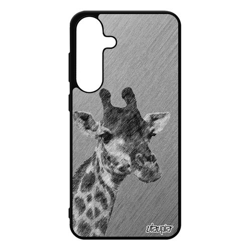 Coque Girafe Pour Samsung S25+ Plus Silicone Animaux Pas Cher Telephone Effet Dessin Portable Gris Savane Afrique Animal Tachet¿ Pour Galaxy