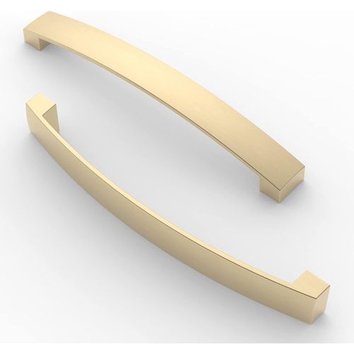 10 Pièces Poignée De Meuble, Pas De Trou De 160 Mm, Poignée De Cuisine Cabinet Arch Pull, Pour Porte D'Armoire De Cuisine, Tiroir De Commode De Chambre,Laiton Brossé[JIA5285058]