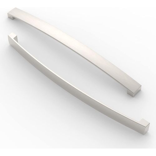 5 Pièces Poignée De Meuble, Pas De Trou De 256 Mm, Poignée De Cuisine Cabinet Arch Pull, Pour Porte D'Armoire De Cuisine, Tiroir De Commode De Chambre,Nickel Brossé[JIA5285053]