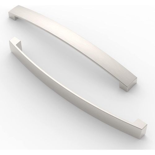 5 Pièces Poignée De Meuble, Pas De Trou De 192 Mm, Poignée De Cuisine Cabinet Arch Pull, Pour Porte D'Armoire De Cuisine, Tiroir De Commode De Chambre,Nickel Brossé[JIA5285067]
