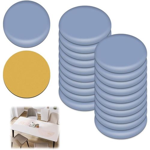 20 Pcs Patins De Meubles, 25 Mm Patins Glisseurs Pour Meubles Rondes Auto-Adhésives Coulisses Patins Pour Meubles Protection Pour Chaise Canapé Bureau Table Fauteuil Adaptés Aux So[Jia5289637]