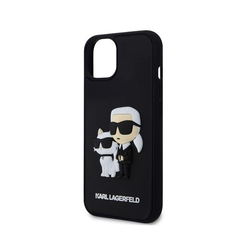 Coque 3d Karl Choupette Pour Iphone 13 Karl Protection Élégant Karl Lagerfeld Noir