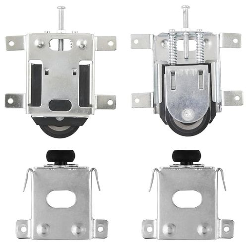 Roulette Porte Coulissante Placard, 2 Pièces Roulettes Pour Porte Coulissante, Galet Porte Coulissante, Kit Rail Porte Coulissante Placard, Remplacement Rouleau, Charge 30Kg[JIA5289520]