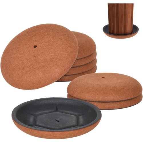Patins De Meubles,Patins Glisseurs Pour Meubles,8 Pièces Patins Pour Chaises Rond En Feutre, Patins Réutilisables, Meubles Adaptés Aux Sols Et Tapis Lisses Rond[Jia5286461]