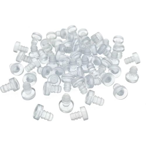 Lot De 40 Pare-Chocs De Table En Verre De 5 Mm Avec Tige Pour Dessus De Table En Verre De Terrasse, Patins Antidérapants Pour Table En Rotin, Bouchons De Rechange En Caoutchouc Sur[Jia5288761]