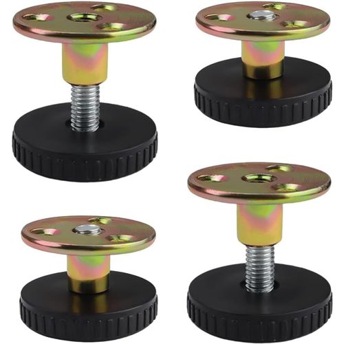 Lot De 4 Pieds De Meubles Réglables En Hauteur De 33 À 40 Mm, Avec Coussinets D'amortissement Et Accessoires De Montage, Pour Armoire, Pieds De Lit, Canapés, Tables, Chaises[Jia5289760]