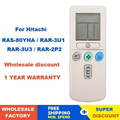 Télécommande de climatiseur pour climatisation Hitachi RAR-2P2 RAS-80YHA RAR-3U1 RAR-3U3 RAR2P2 Fernbedienung