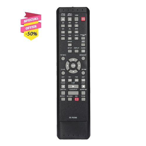 SE-R0265 SER0disparates Télécommande Compatible avec Toshiba DVD Enregistreur Vidéo D-KR40KU D-R400 D-R410 Remplacement Contrôleur SE-R0265