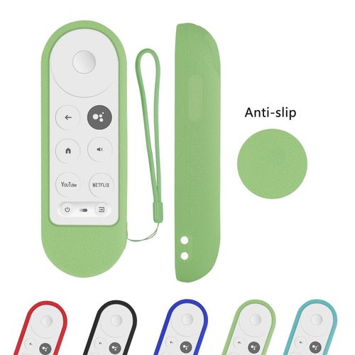 Coque en silicone adaptée à Chromecast pour Google TV 2020, housse de protection antichoc pour télécommande vocale pour télécommande Google Black CHINA