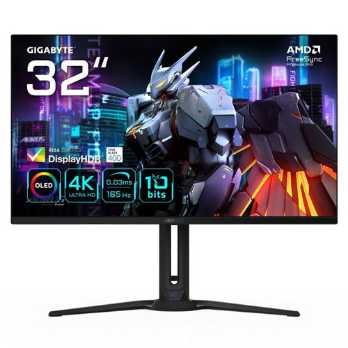 GIGABYTE AORUS FO32U Monitor Gaming 31.5" 4K UHD OLED 165Hz FreeSync Premium Pro