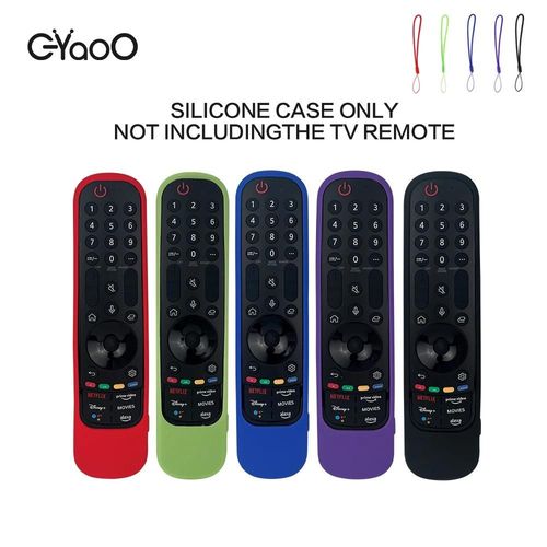 Étui de protection en Silicone pour télécommande TV, Compatible avec LGTV AN-MR21GA MR22GA Smart TV, étui magique pour télécommande, support de manchon Green Case No Remote