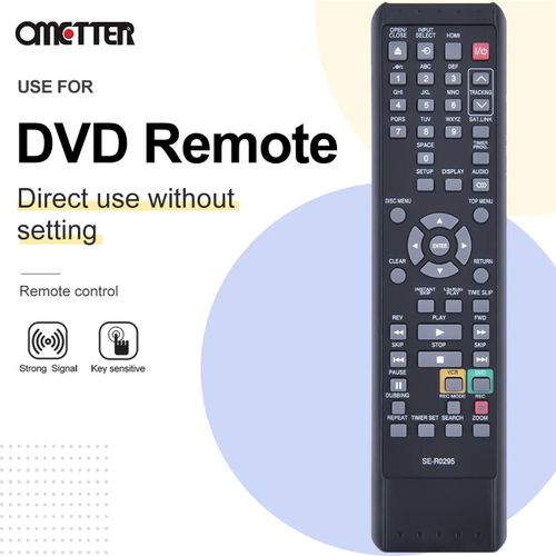 SE-R0295 Remplacement Télécommande pour Toshiba DVD Enregistreur VCR DVR620KU D-VR620 DKVR60KU D-VR610KU DVR610KU D-VR620KU D-VR610 DVR620KC SE-R0295