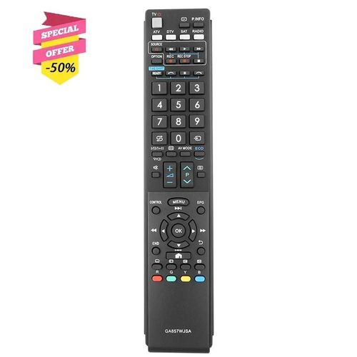GA857WJSA Télécommande Compatible Avec Sharp TV LC-40LE810E LC-40LE820E LC-46LE810E LC-46LE811E LC-46LE820E LC-52LE820E GA857WJSA