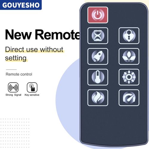 Télécommande Murale pour Flamelux 35 ""Clarington, Cheminée Électrique, Neuf