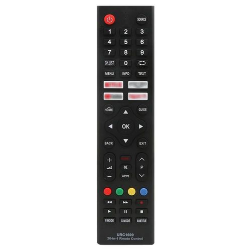 Télécommande universelle URC-1699 pour Samsung, L*G, Sony, Philips, Sharp, Panasonic, Toshiba, Hisense, Skyworth, Sanyo,Grundig Black