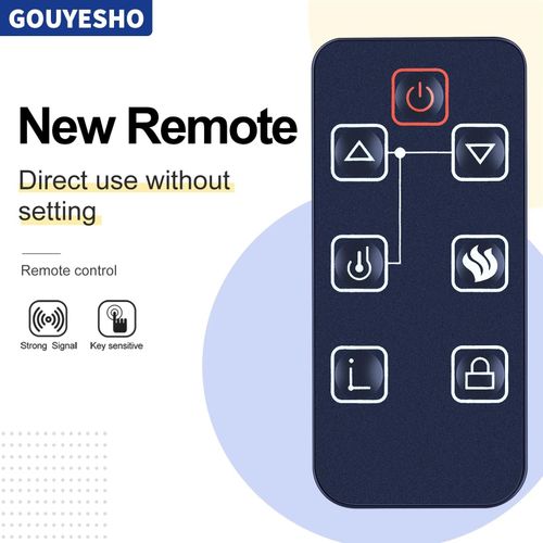 Nouvelle Télécommande Pour FEBO Flame E3001 ZHS-30-B 15IN-23-100 Cheminée Électrique
