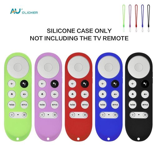Étui de protection en Silicone pour Chromecast Google TV HD 2022 / 4K 2020, coque en Silicone antichoc pour télécommande vocale qui brille dans la nuit Glow Green