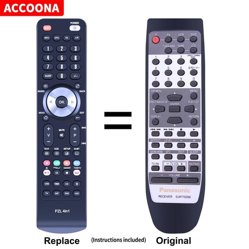 Télécommande EUR7702260 pour Panasonic SA-HE75E SA-HE75EB SA-HE75EG SA-AK270
