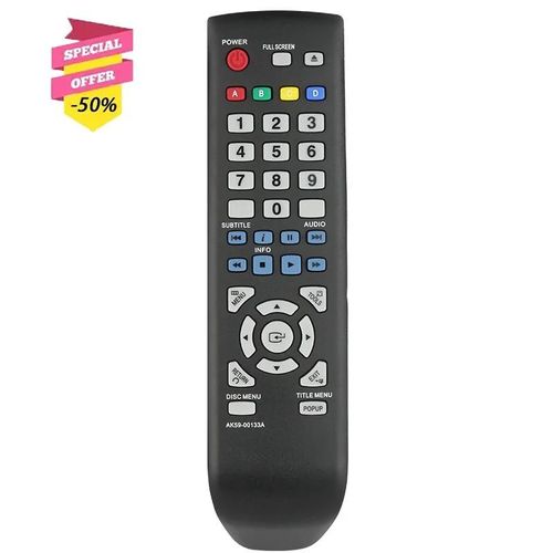 AK59-00133A télécommande Compatible avec Samsung lecteur Blu-ray BD-D5100 BD-D5100/XU BDD5100 BDD5100XU contrôleur de remplacement AK59-00133A