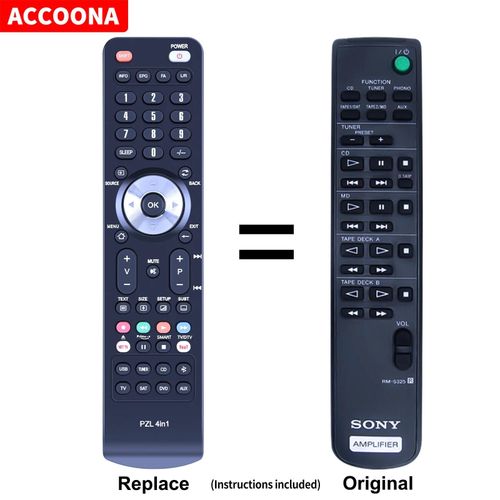 Télécommande rm-s325 rm-s336 rm-s318 pour sony TA-E90ES TA-F117R TA-F317 TA-F444ES TA-FA30 TA-FA30ES TA-FA33 TA-FE510R